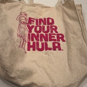 Canvas Tote Bag with hula girl
